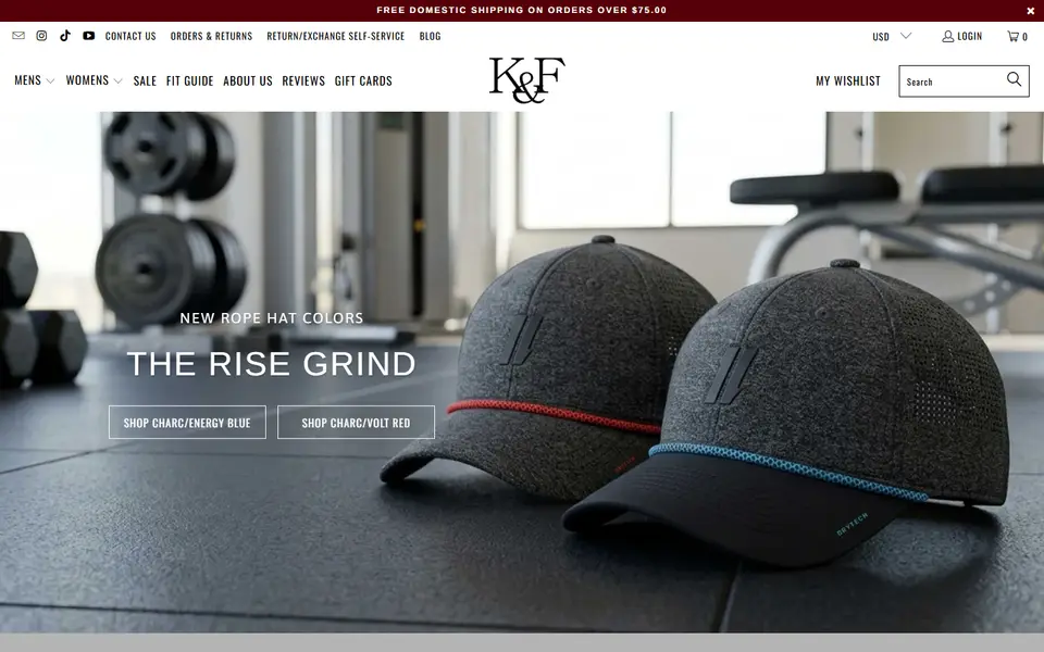 King & Fifth website homepage