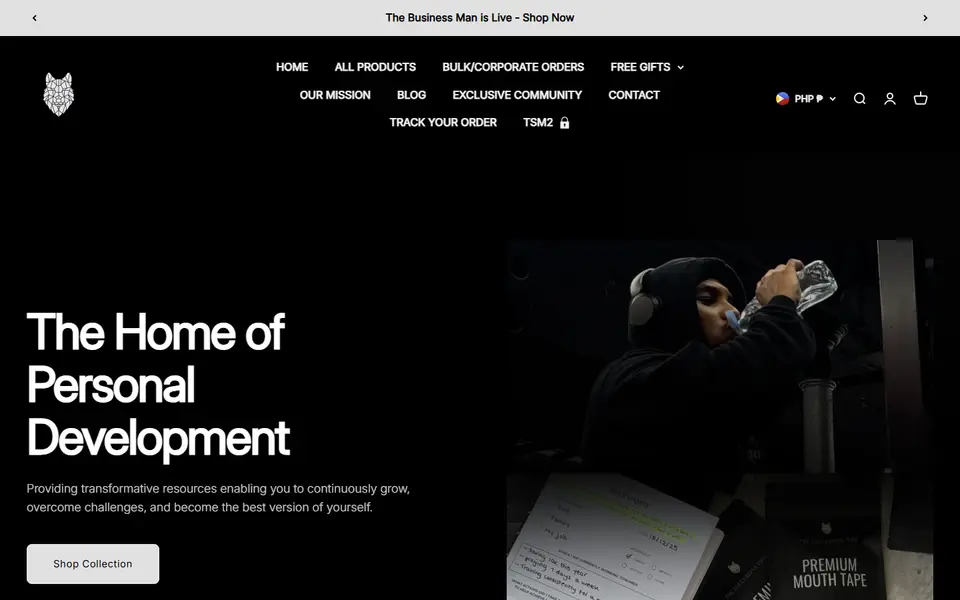 The Successful Man website homepage